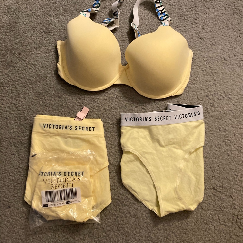Victoria's Secret Yellow Intimates Set - Picture 2 of 2